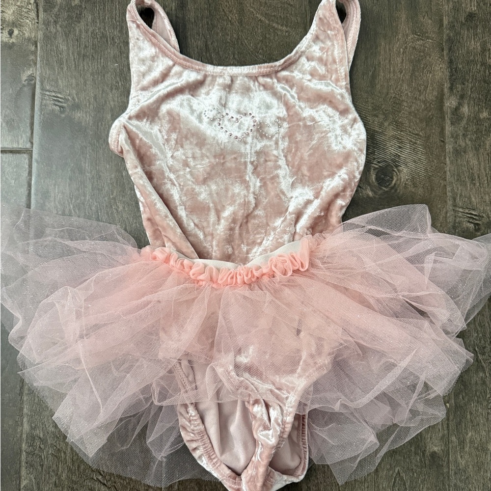 Pink Velvet Kids Ballet Costume